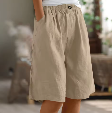 MODEGEIST Damen Shorts Entspannte Passform Verstellbarer Bund