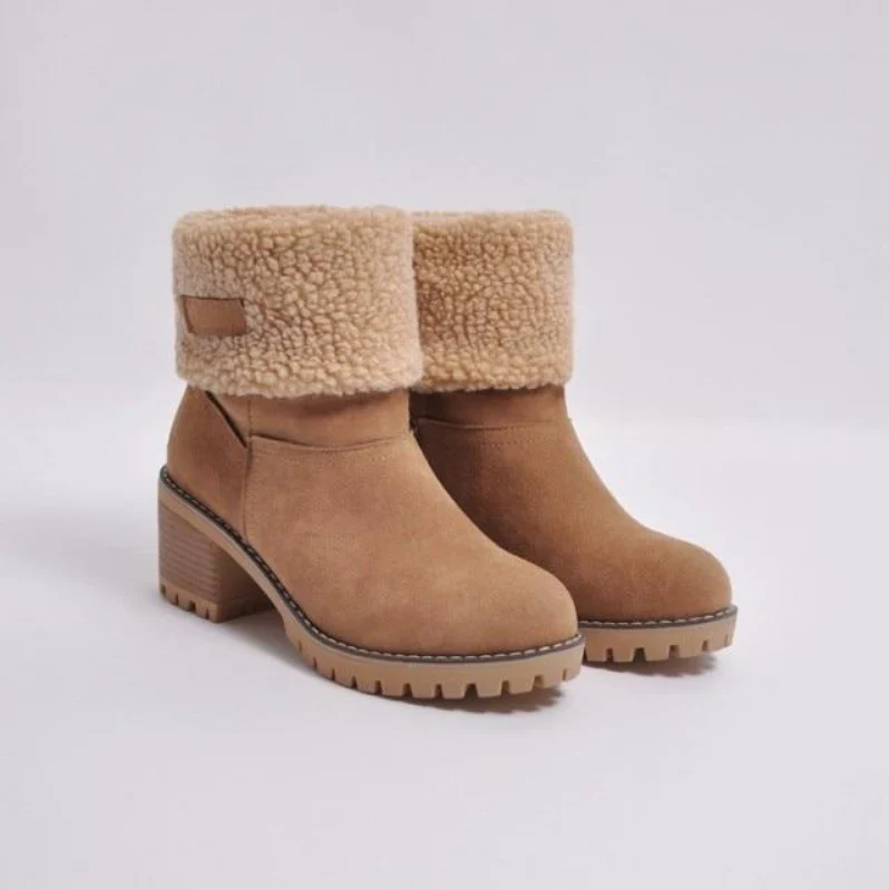 ModeGeist | Warme Winterstiefel Aus Wildleder In Verschiedenen Ausführungen