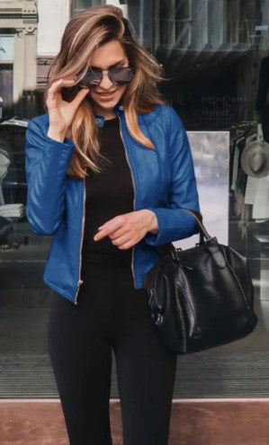 ModeGeist | Taillierte Jacke Aus Kunstleder