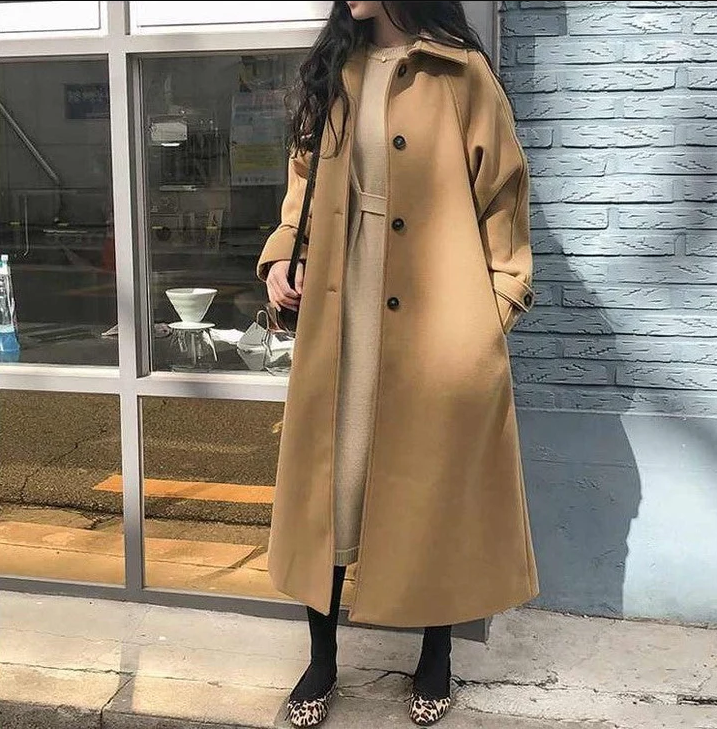 ModeGeist | Eleganter Wintermantel für Damen, Lang und Warm