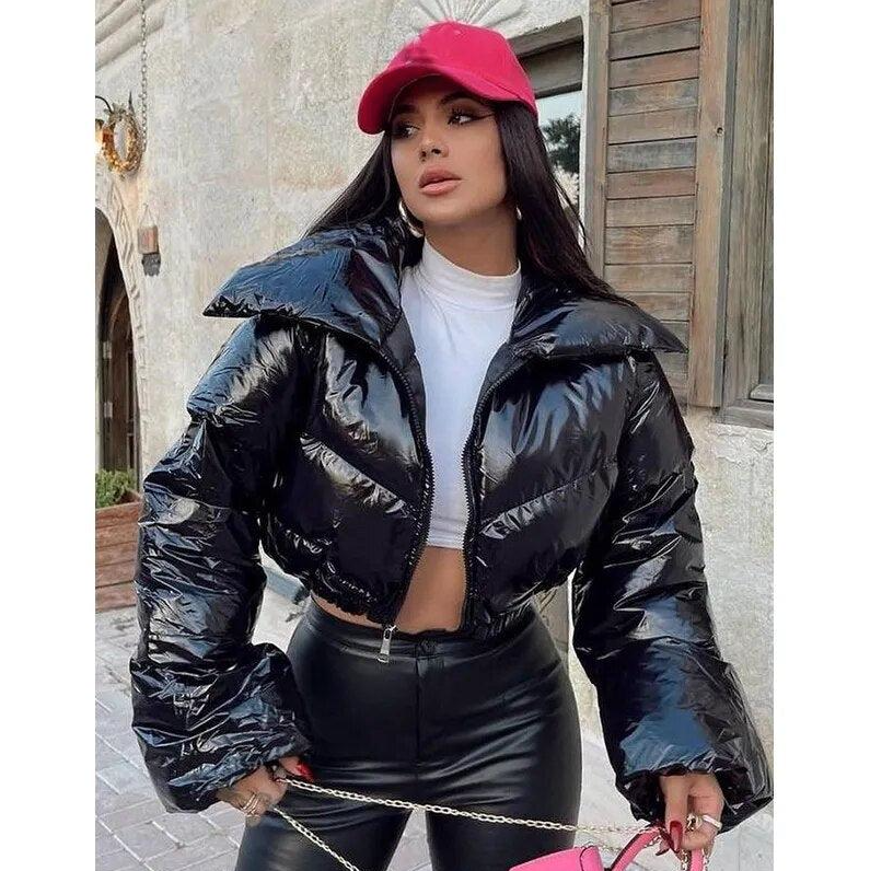 ModeGeist | Stylische Kurze Pufferjacke mit Steppmuster