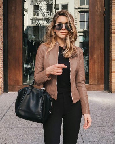 ModeGeist | Taillierte Jacke Aus Kunstleder