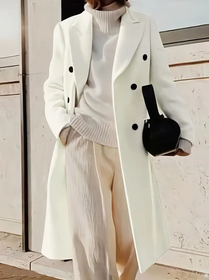 ModeGeist | Zweireihige Jacke mit Kapuze