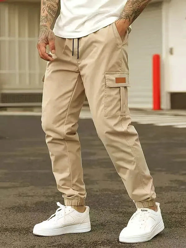 Herren Jogginghose mit lockerem Schnitt und Kordelzug