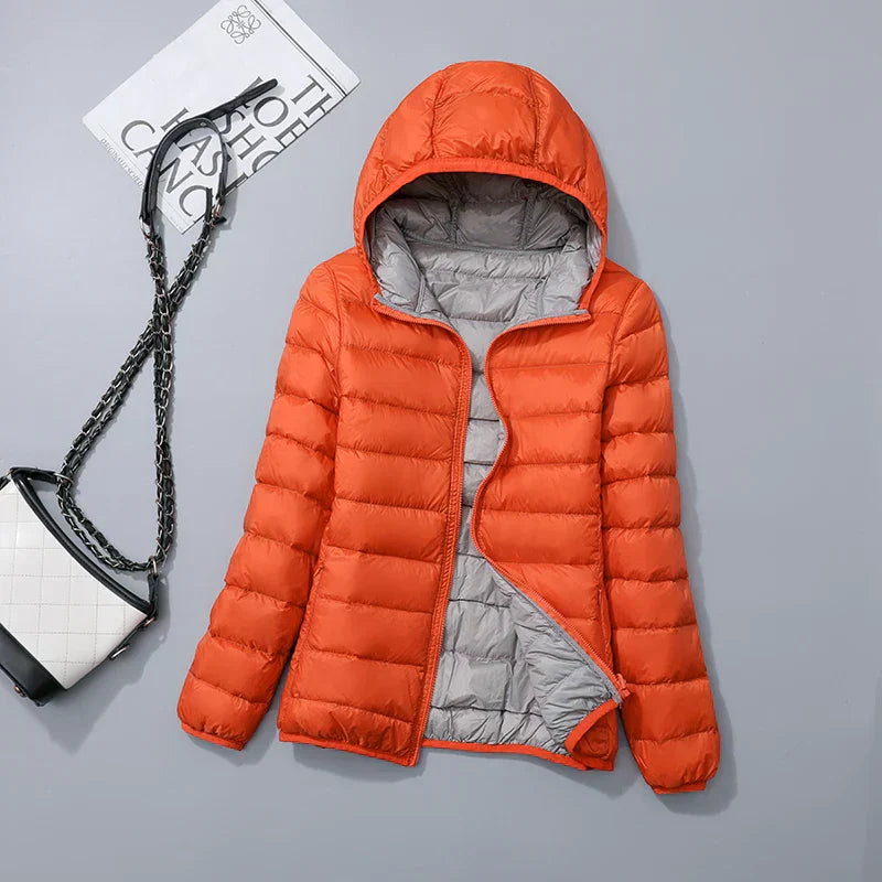 ModeGeist | Kapuzen Daunenjacke Spezielle Winter