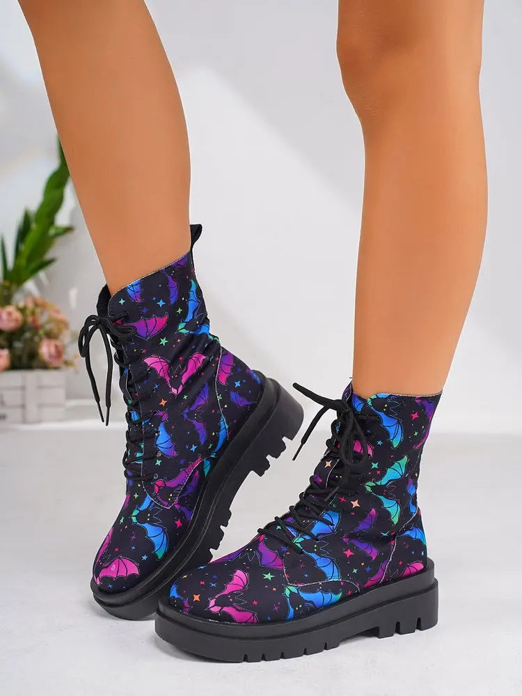 ModeGeist | Damen Freizeit Schnürstiefel