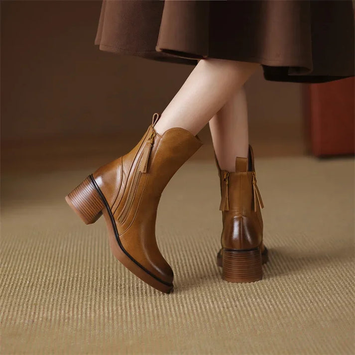 ModeGeist | Stovler Ankle Boots und Lederstiefel mit Reißverschluss