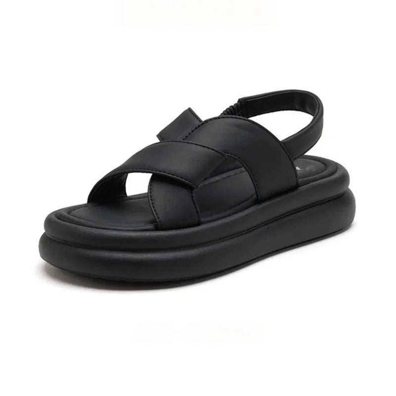 MODEGEIST Damen Orthopädische Keilsandalen Fußgewölbestütze Komfort