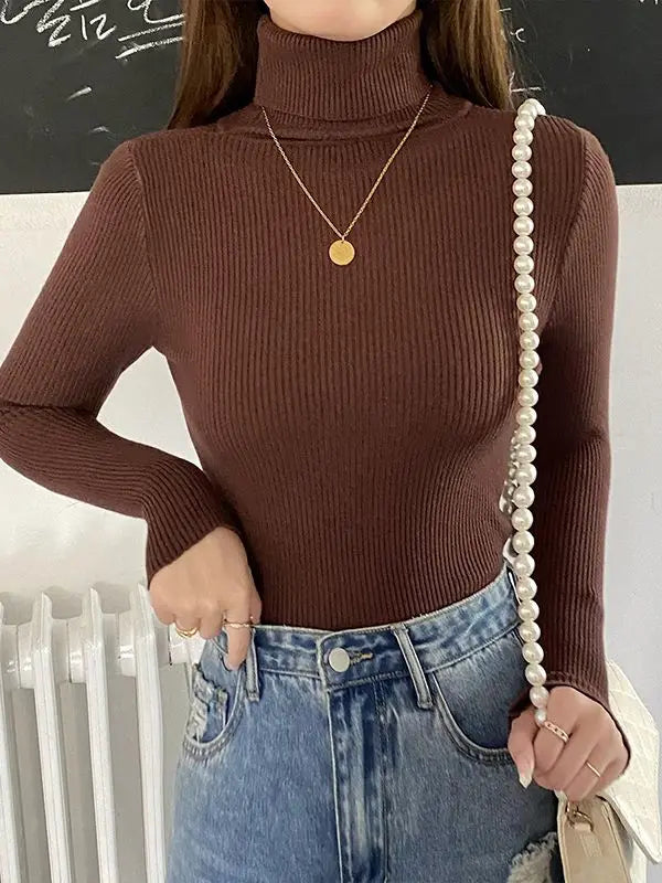 ModeGeist | Strickpullover Gerippte Struktur Figurunabhängiger Schnitt