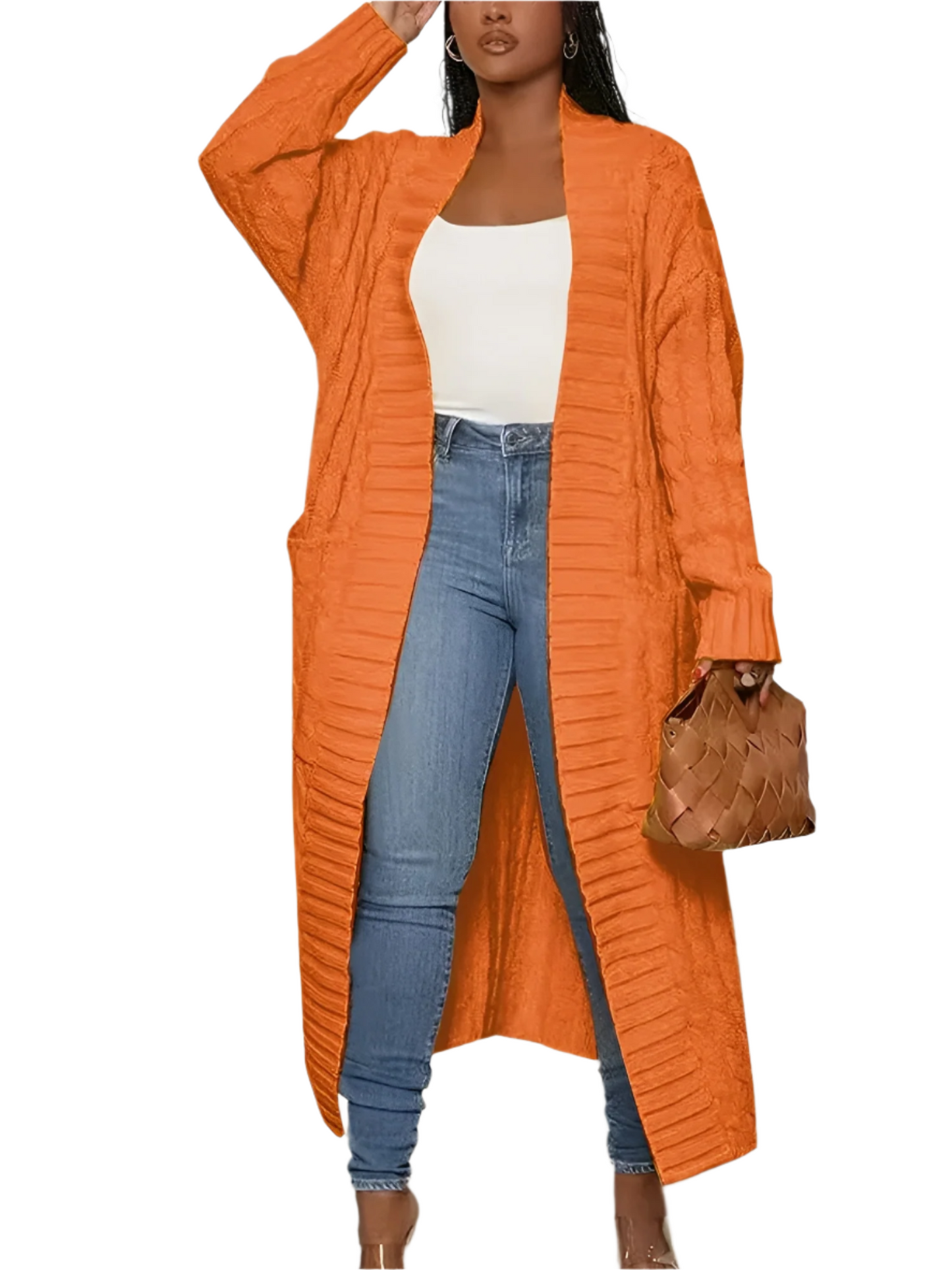 ModeGeist | Gestickte Lange Damenjacke