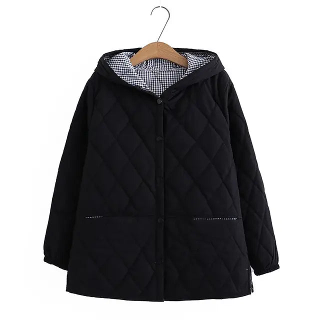 ModeGeist | Übergrößen Winterjacke aus Baumwolle für Damen