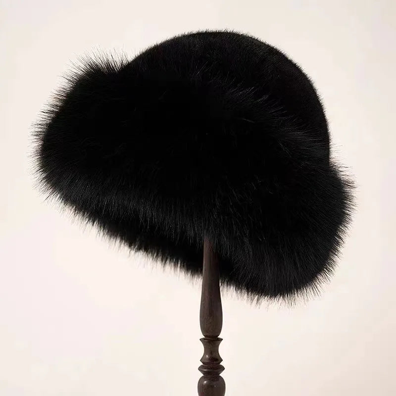 MODEGEIST Damen Flauschige Mütze Weiche Textur Warm Winter Beanie Kunstfell