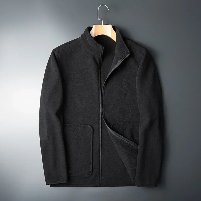 ModeGeist | Herren-Fleecejacke mit Kontrastierenden Details - Erian