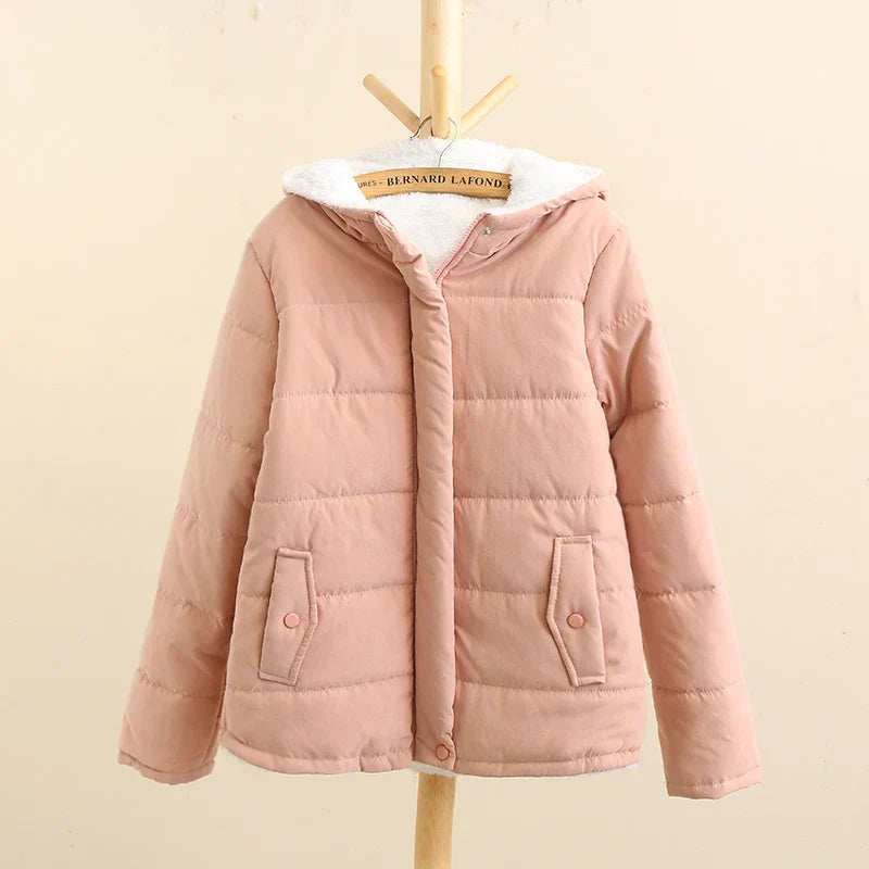 ModeGeist | Winter Kapuzen Fleece-Gefütterte Jacke