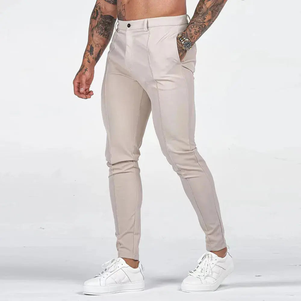 MODEGEIST Herrenhose mit Reißverschluss und perfekter Passform