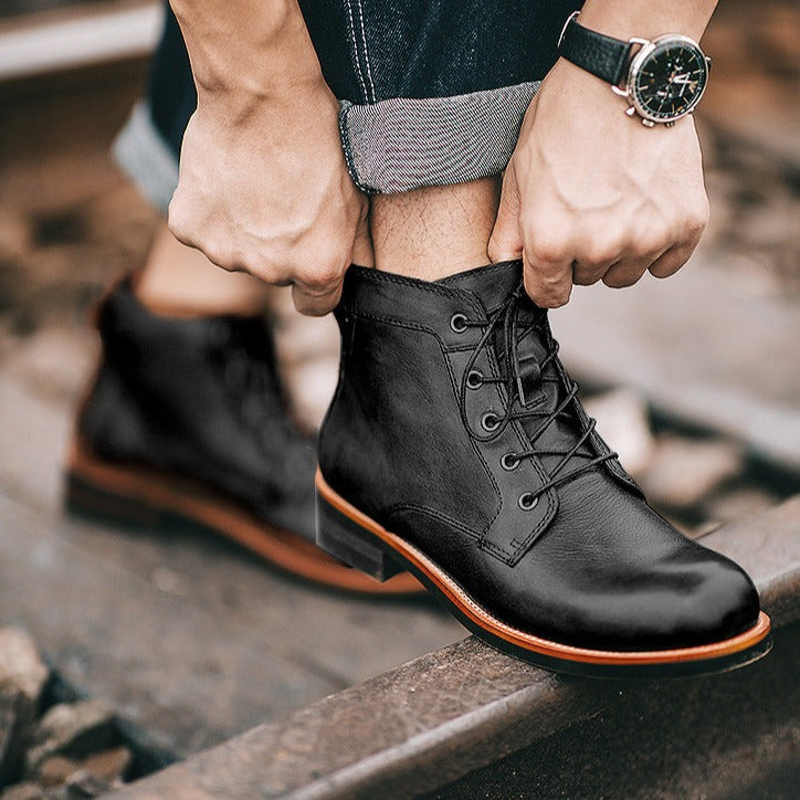 Realm Herren-Lederstiefel