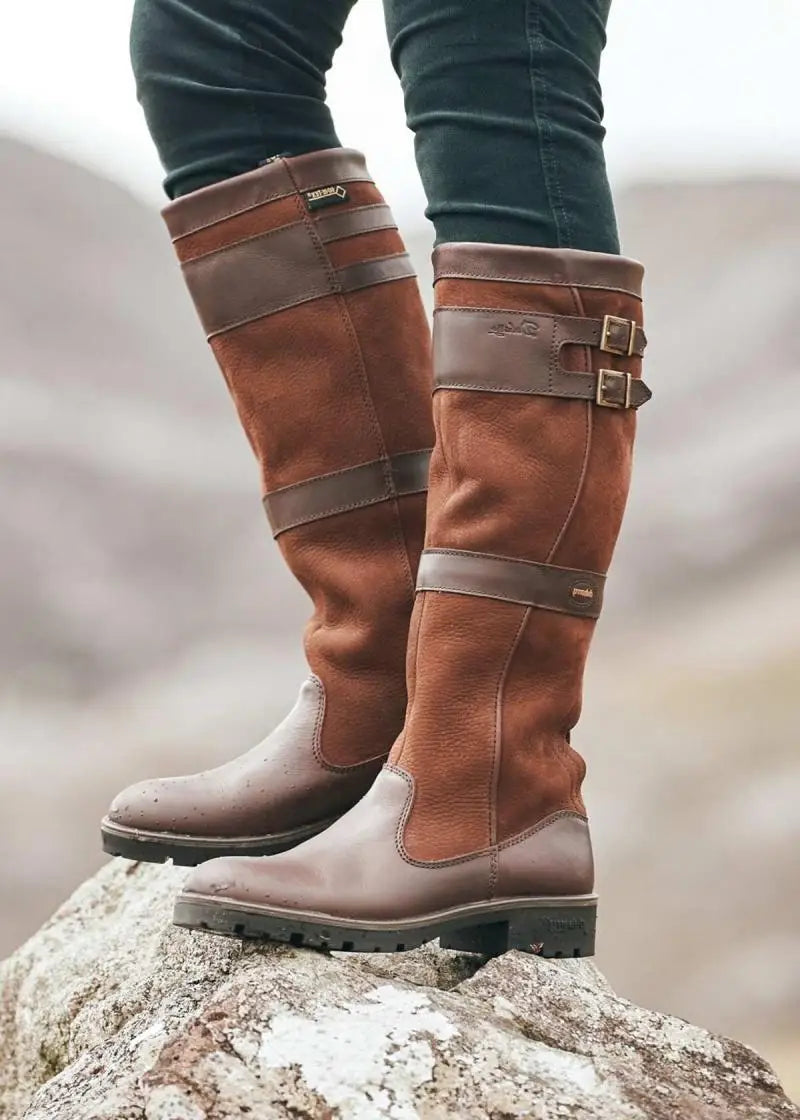 Bridget Retro Leather Boots