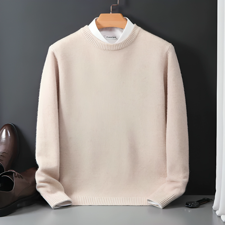 ModeGeist | Strickpullover Wollmischung Klassisch, Warm