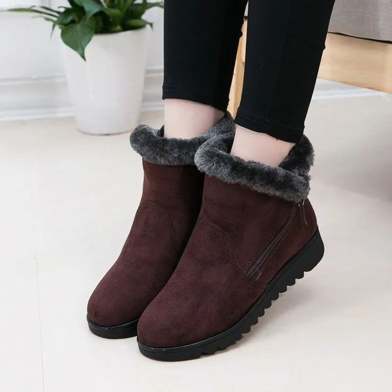 ModeGeist | Winter Plush Reißverschluss Rutschfeste Stiefel