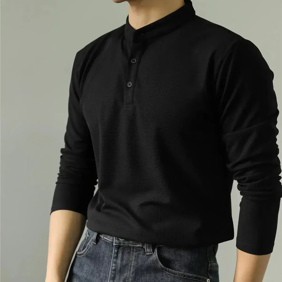 JORG Langarmshirt mit Stehkragen