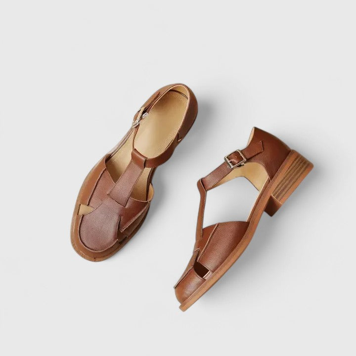 MODEGEIST Damen Mary-Jane Sandalen Verstellbarer Riemen Klassisches Design Elegant