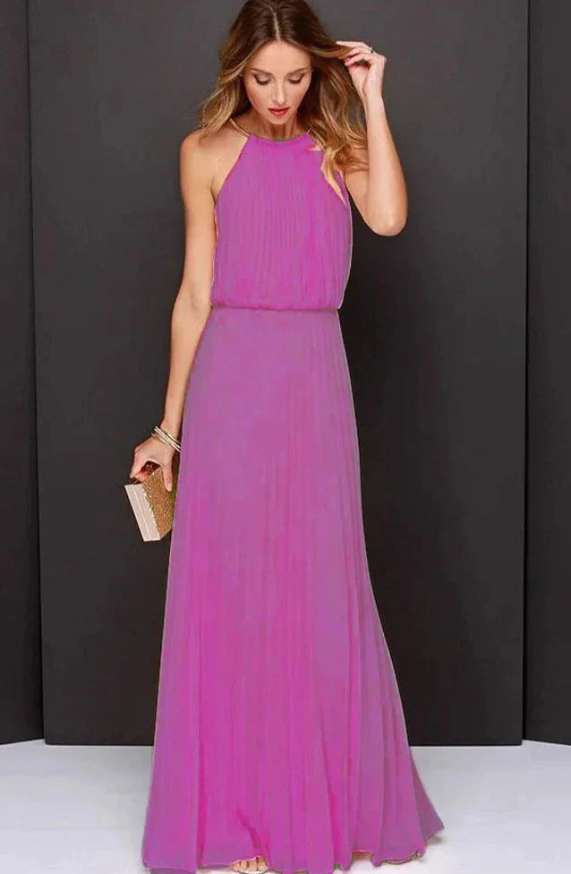 Hannah: Ärmelloses Neckholder-Kleid