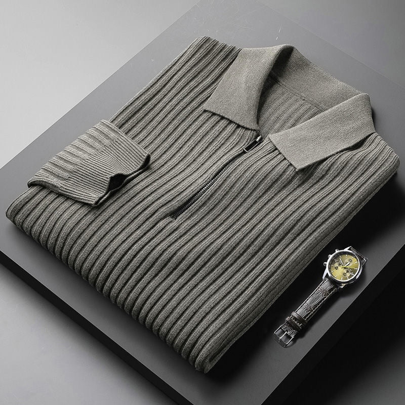 Hochwertiger Herrenpullover mit Polokragen – weich und bequem