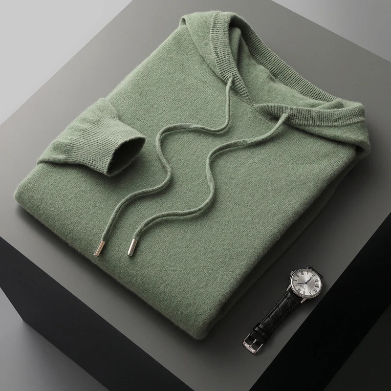 ModeGeist | Hoodie Aus Wollmix Wolle Warm und Bequem