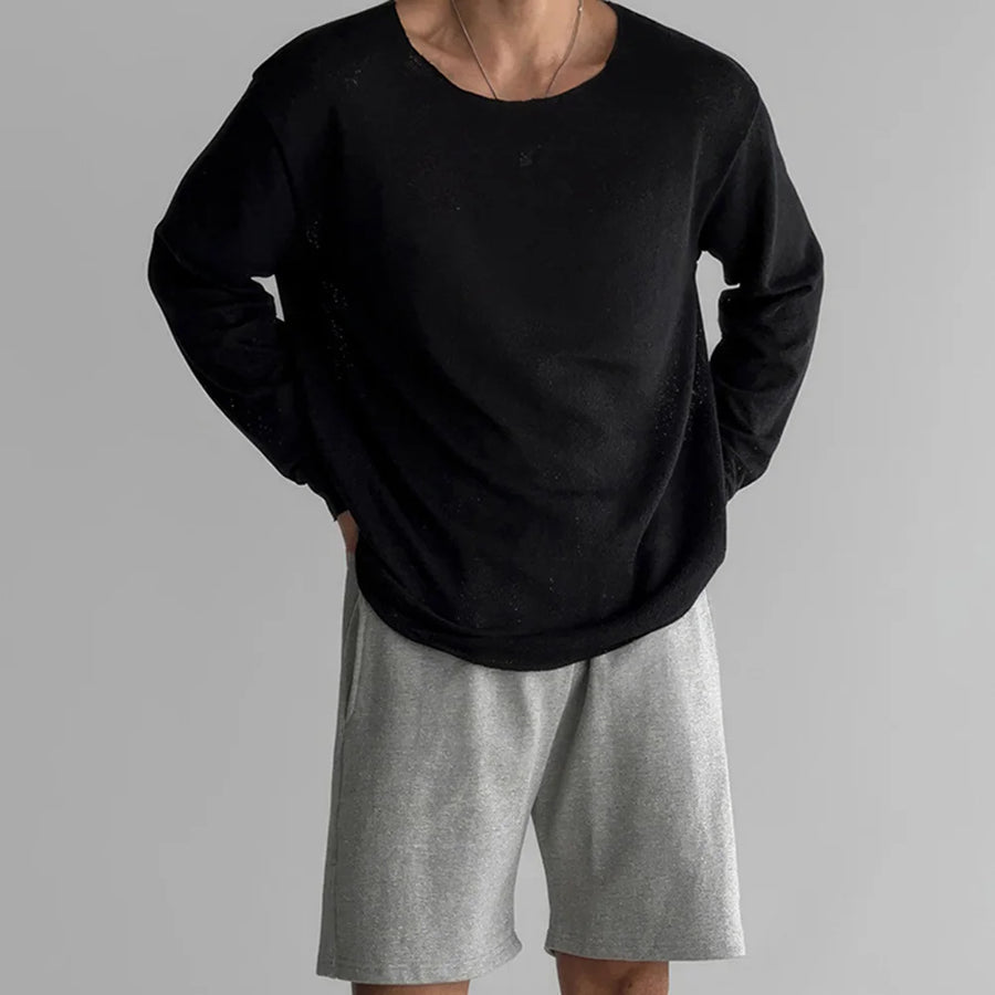 ODELL leichter Pullover mit kurzen Ärmeln