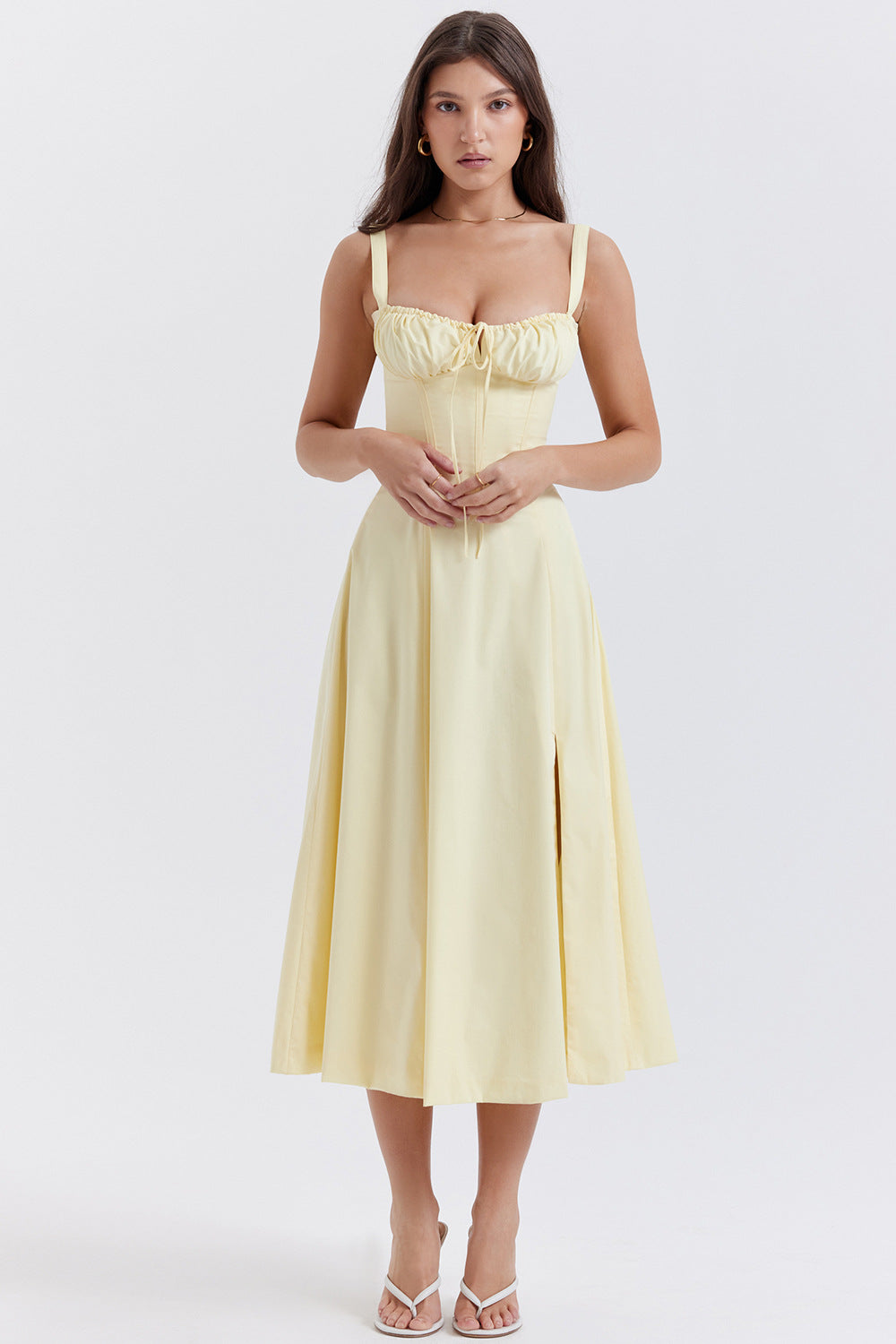 Neues Selena Damenkleid mit Blumenmuster und Trägern