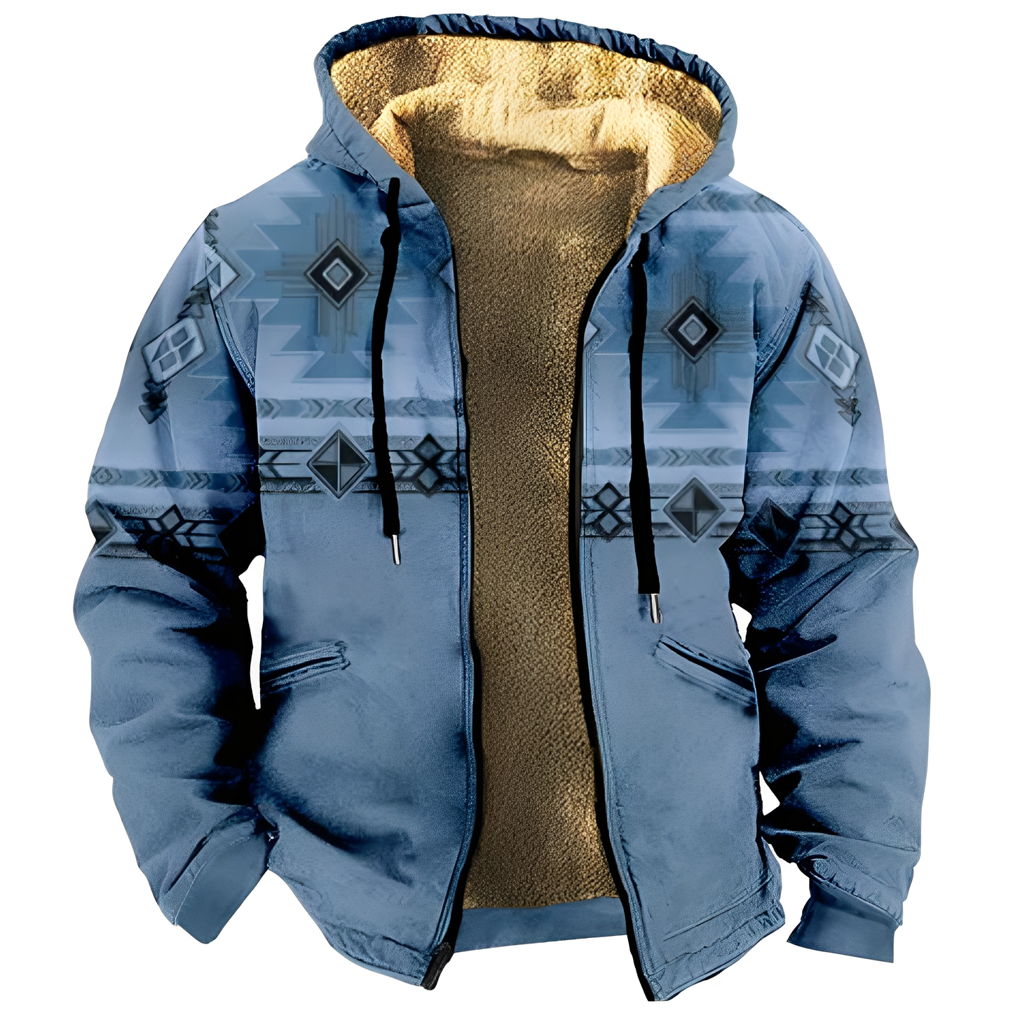 ModeGeist | Kapuzenjacke im Tribal-Stil für Herren