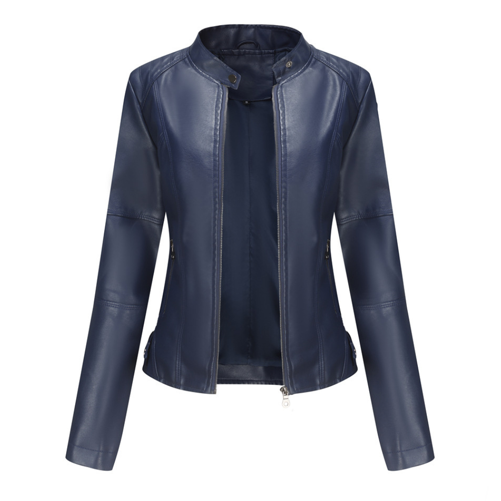 ModeGeist | Stylische, Slim Fit Lederjacke für Frauen