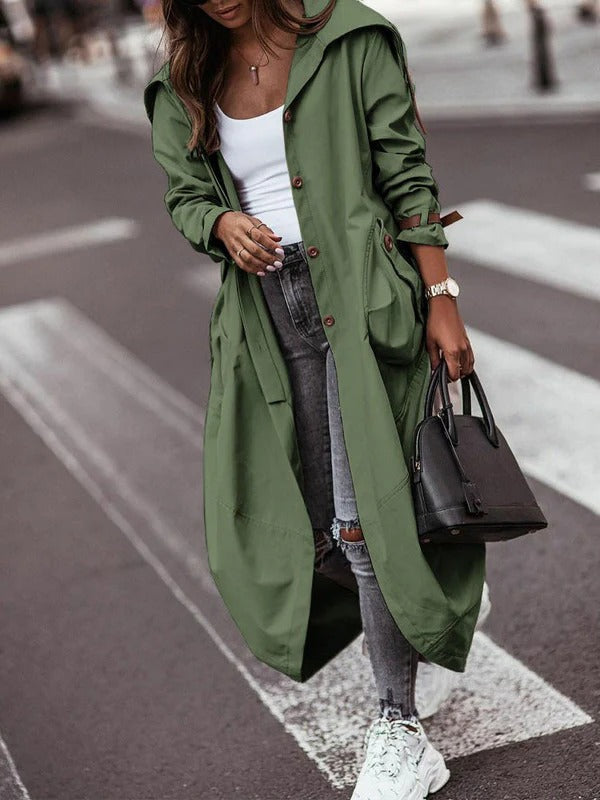 Großer Patchwork-Trenchcoat Serena