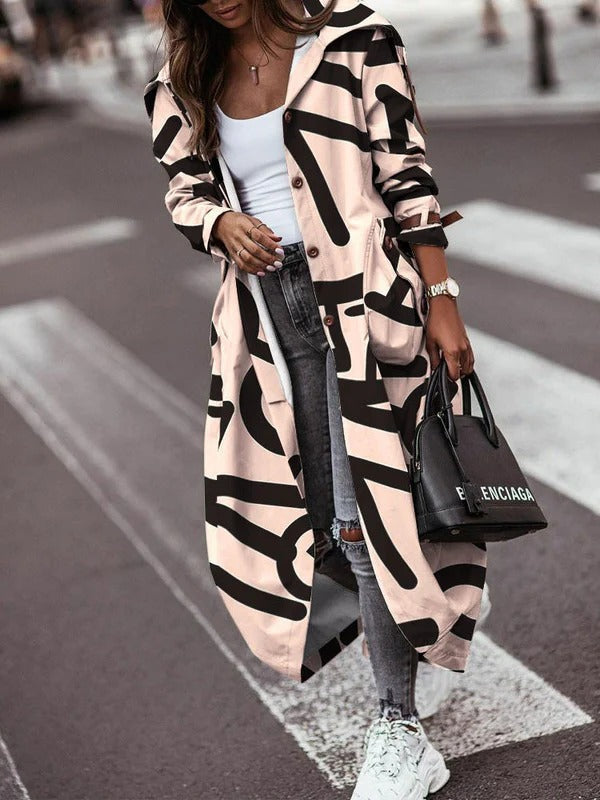 Großer Patchwork-Trenchcoat Serena
