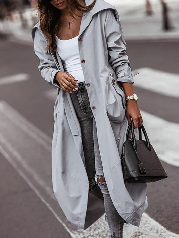 Großer Patchwork-Trenchcoat Serena