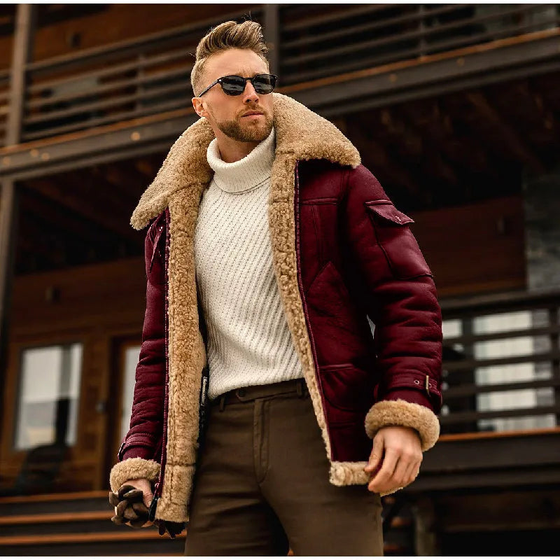 ModeGeist | Kragen Daunen Pelzkragen Jacke Für Männer