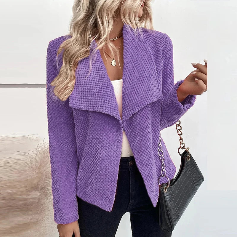 ModeGeist | Blazer mit Struktur Große Kragen Elegant und Modern