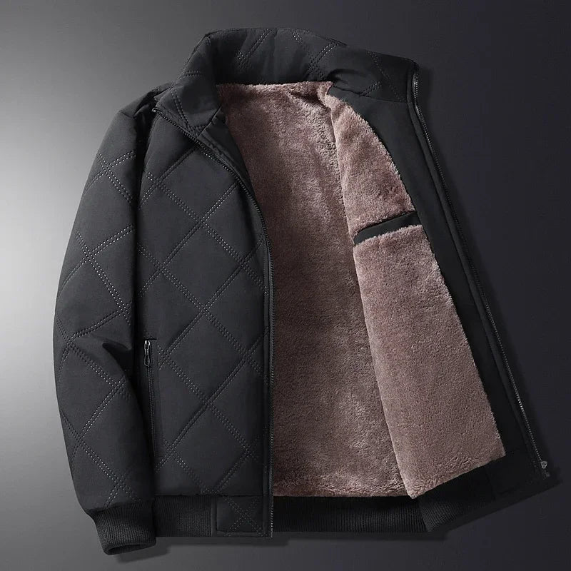 ModeGeist | Winterjacke mit Reißverschluss und Tasche - Langarm