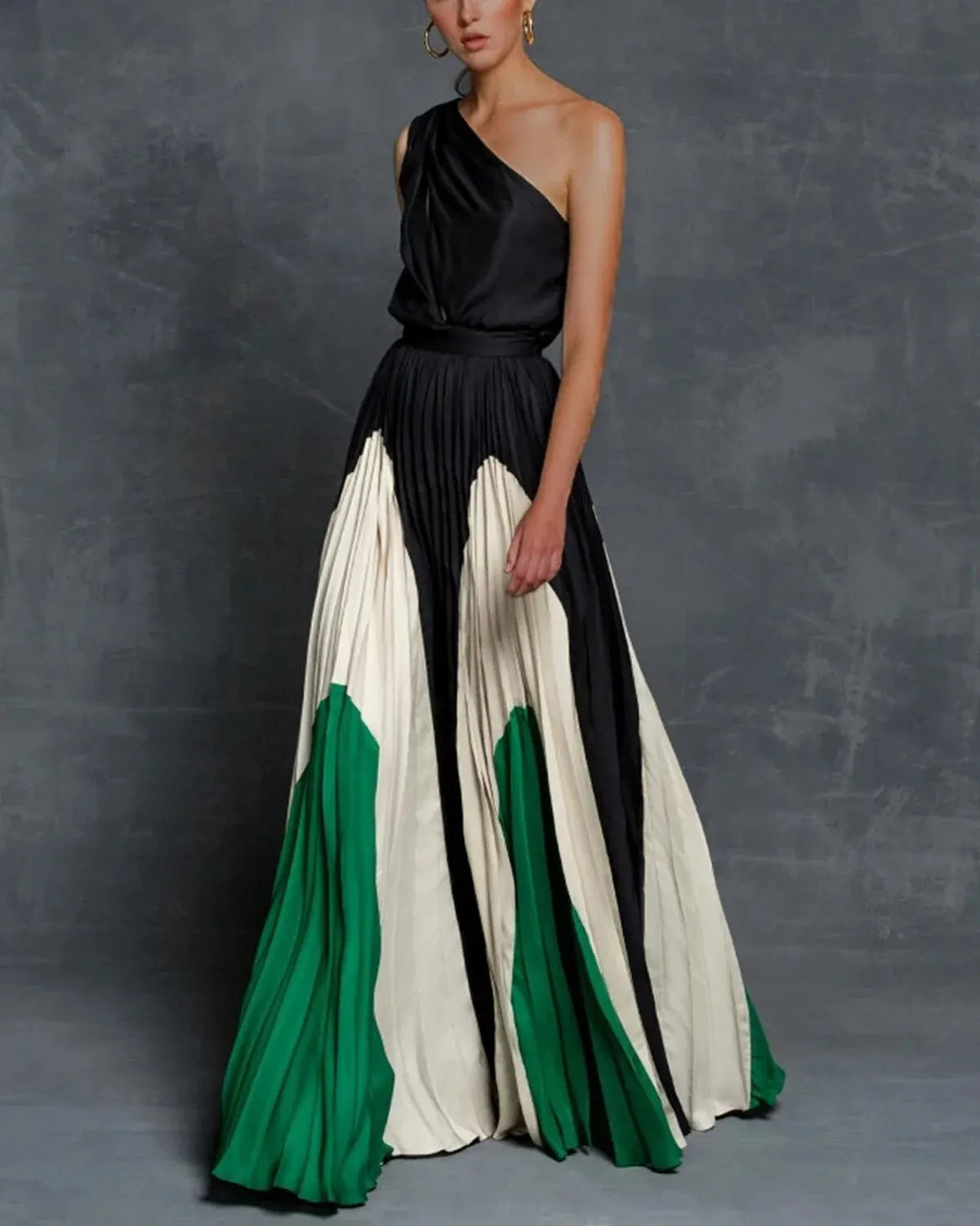 Maxikleid Johanna mit einer Schulter