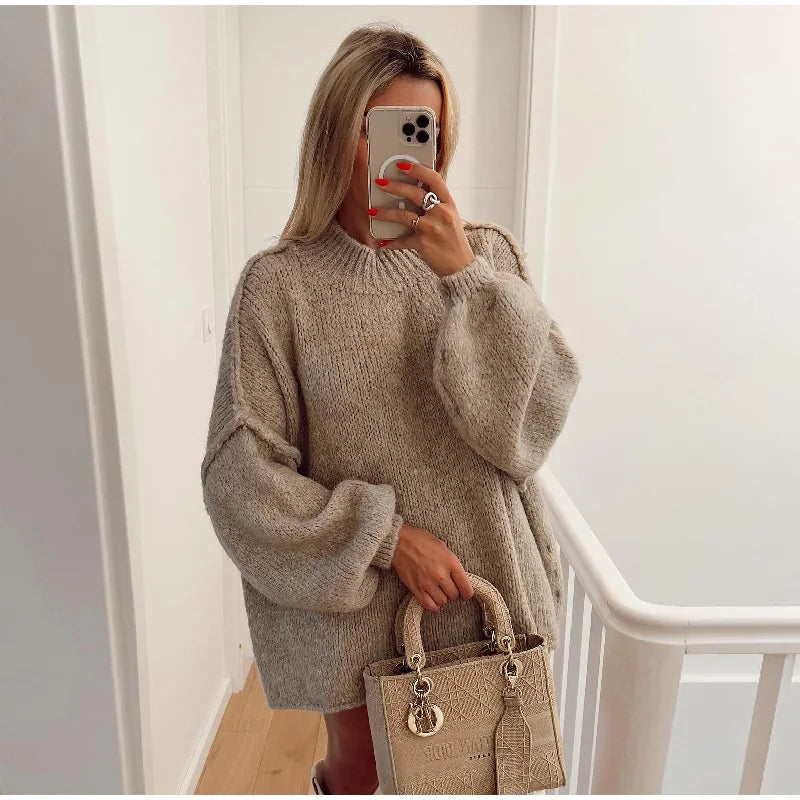ModeGeist | Weicher Oversized Strickpullover Für Damen