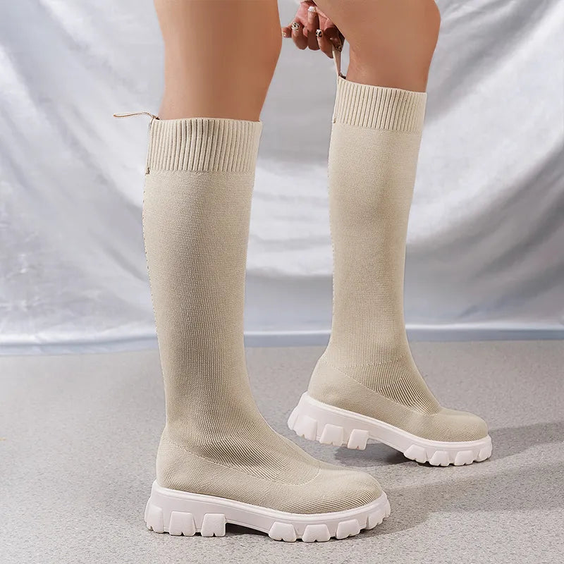 ModeGeist | Knöchelhohe Stretchsocken Stiefel