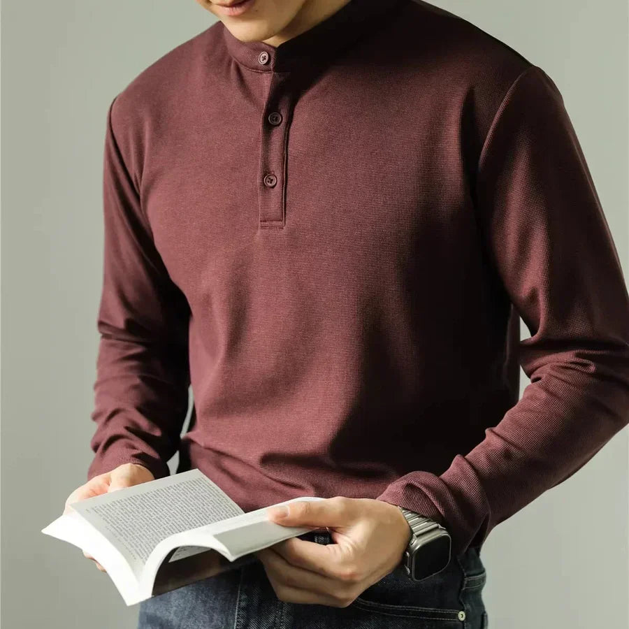 JORG Langarmshirt mit Stehkragen