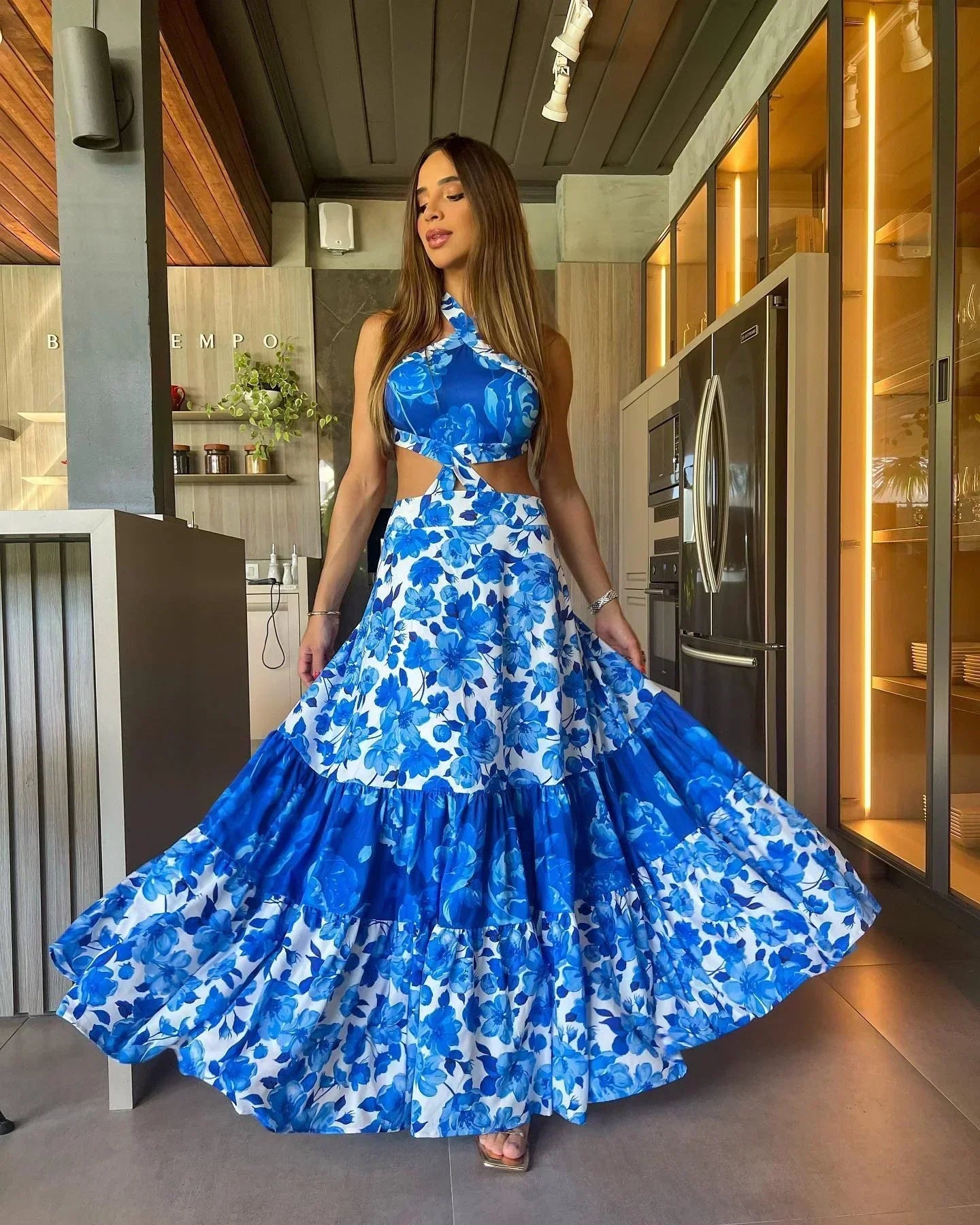 Boho-Druckkleid Lisa
