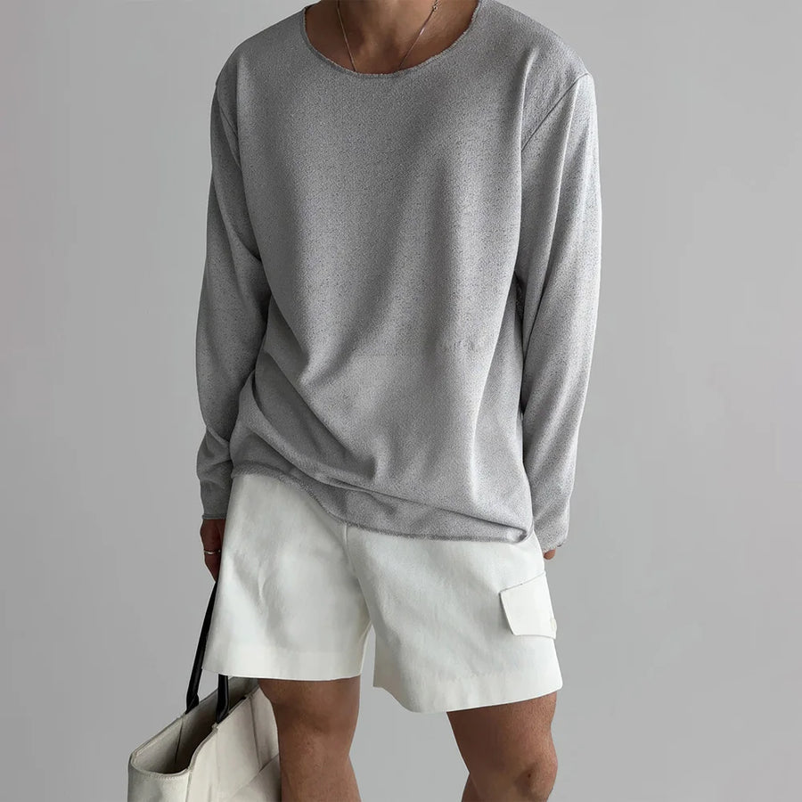 ODELL leichter Pullover mit kurzen Ärmeln