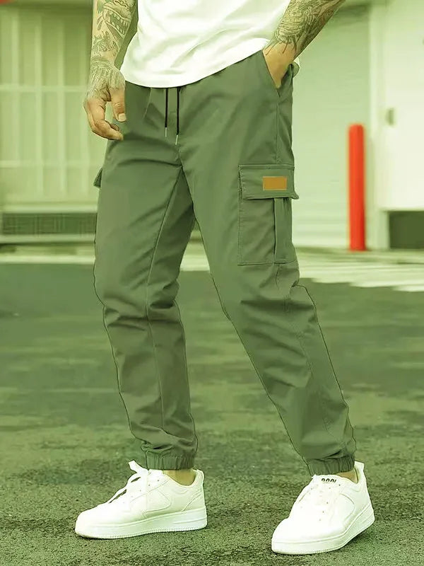 Herren Jogginghose mit lockerem Schnitt und Kordelzug