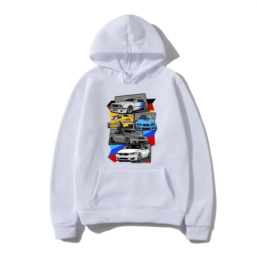 Sportlicher Hoodie mit Robin-Auto-Design