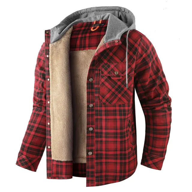 ModeGeist | Warm kariert Hemdjacke