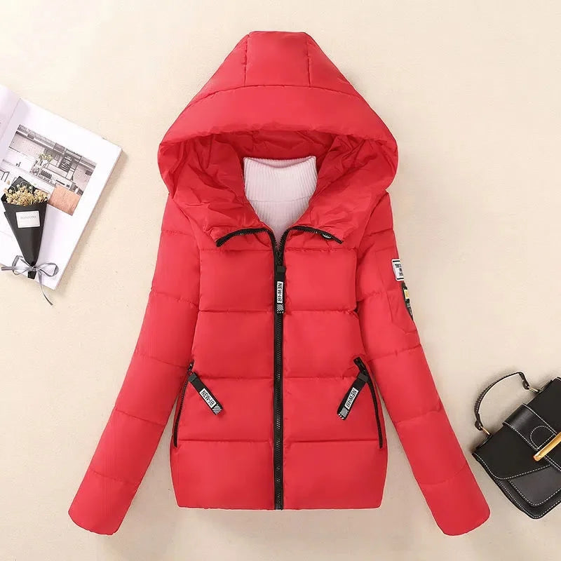 ModeGeist | Gefütterte Winterparka mit Kapuze Warme Jacke