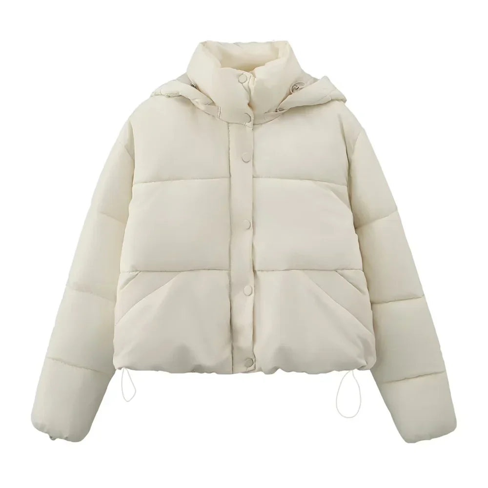 ModeGeist | Lässige Kurze Kapuzenjacke