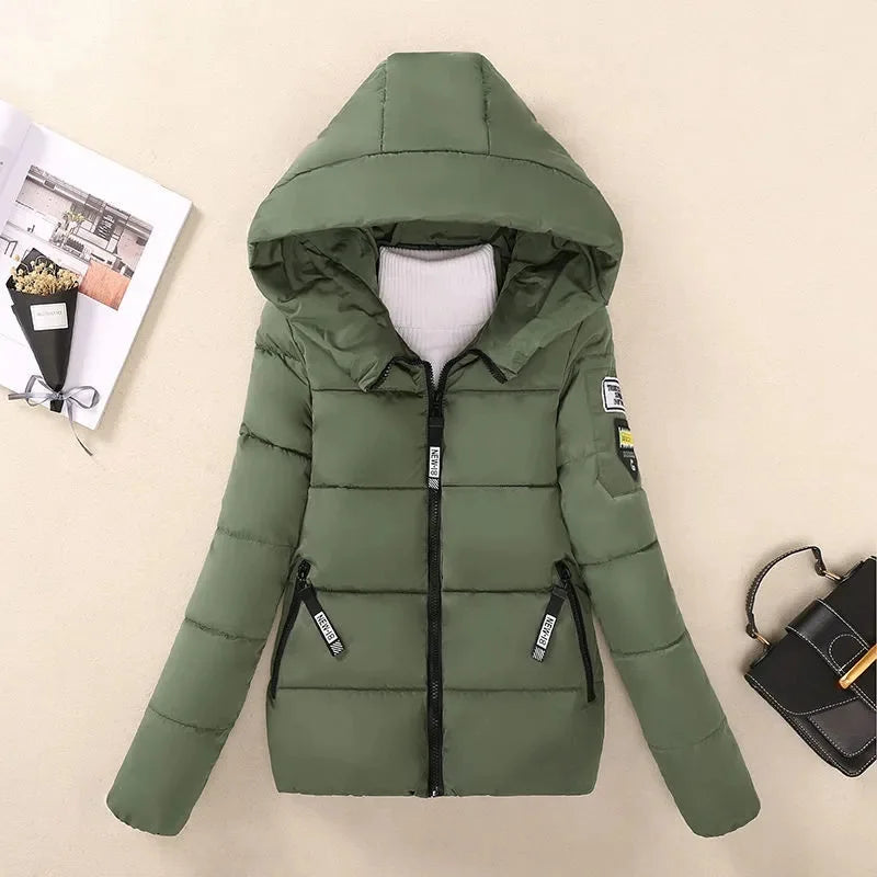 ModeGeist | Gefütterte Winterparka mit Kapuze Warme Jacke